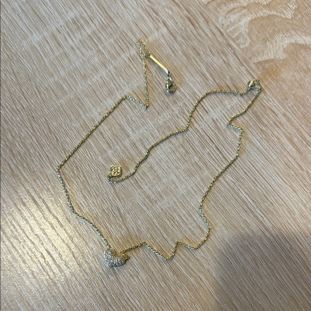 Kendra Scott Gold Heart Necklace